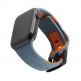 Urban Armor Gear Civilian Strap - изключително здрава силиконова каишка за Apple Watch 42мм, 44мм (син-оранжев) thumbnail