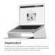Elago L4 Stand - ергономична дизайнерска поставка за MacBook, преносими компютри и таблети (сребрист) thumbnail 3
