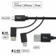 Torrii KeVable Universal USB Cable (1 meter) - изключително здрав кевларен кабел за iPhone, iPad, iPod с Lightning, устройства с microUSB и USB-C (1 метър) (розово злато) thumbnail 2