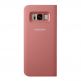 Samsung Flip Case Leather LED EF-NG950PPEGWW - оригинален кожен калъф през който виждате информация от дисплея на Samsung Galaxy S8 (розов) thumbnail 3
