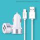 Devia Dual USB Smart Charger USB-C Suit - зарядно за кола с 2xUSB изхода и USB-C кабел за устройства с USB-C стандарт thumbnail 3