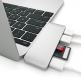 Satechi USB-C Pass Through USB Hub - мултифункционален хъб за свързване на допълнителна периферия за компютри с USB-C (сребрист) thumbnail 2