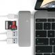 Satechi USB-C Pass Through USB Hub - мултифункционален хъб за свързване на допълнителна периферия за компютри с USB-C (тъмносив) thumbnail 5