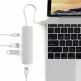 Satechi USB-C Multiport Adapter - мултифункционален хъб за свързване на допълнителна периферия за компютри с USB-C (сребрист) thumbnail 11