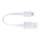 Just Mobile AluCable Flat Mini 10cm Lightning Cable - изключително здрав и качествен Lightning кабел за iPhone, iPad, iPod с Lightning (10 см.) (сребрист) thumbnail 2
