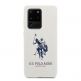 U.S. Polo Assn. Silicone Case - твърд силиконов кейс за Samsung Galaxy S20 Ultra (бял) thumbnail 5