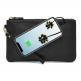 MightyPurse Multifunctional Wristlet with Power Bank and Cables - умен мултифункционален кожен портфейл с външна батерия за зареждане на мобилни устройства с USB-C, Lightning и MicroUSB (черен-мат) thumbnail