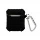 Silicone Case with Carabiner v3 - силиконов калъф с карабинер за Apple Airpods и Apple Airpods 2 (черен) thumbnail