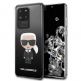 Karl Lagerfeld Iconic Gradient Case - дизайнерски кейс с висока защита за Samsung Galaxy S20 Ultra (черен) thumbnail