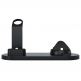 Docking Station QI Wireless Charger UD15 10W - док станция за устройства с Lightning, USB-C, MicroUSB, безжично зареждане на QI устройства, Apple Watch и Apple AirPods (черен) thumbnail 4