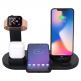Docking Station QI Wireless Charger UD15 10W - док станция за устройства с Lightning, USB-C, MicroUSB, безжично зареждане на QI устройства, Apple Watch и Apple AirPods (черен) thumbnail 7