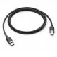 Mophie USB-C to USB-C Cable - USB-C към USB-C кабел с въжена оплетка за устройства с USB-C порт (100 см) (черен)  thumbnail
