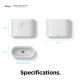 Elago Airpods Charging Station Pro - силиконова док станция за зареждане на Apple Airpods & Apple Airpods Pro (бяла) thumbnail 7