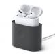 Elago Airpods Charging Station Pro - силиконова док станция за зареждане на Apple Airpods & Apple Airpods Pro (тъмносива) thumbnail