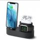 Elago Trio Charging Hub Pro - силиконова поставка за зареждане на iPhone, Apple Watch и Apple AirPods Pro (черна) thumbnail