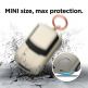 Elago Airpods Mini Car Design Silicone Case - силиконов калъф с карабинер за Apple Airpods и Apple Airpods 2 (бял)  thumbnail 4