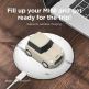 Elago Airpods Mini Car Design Silicone Case - силиконов калъф с карабинер за Apple Airpods и Apple Airpods 2 (бял)  thumbnail 7