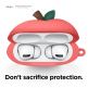 Elago Airpods Pro Peach Design Silicone Case - силиконов калъф с карабинер за Apple Airpods Pro (червен) thumbnail 4