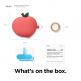 Elago Airpods Pro Peach Design Silicone Case - силиконов калъф с карабинер за Apple Airpods Pro (червен) thumbnail 7