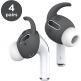 Elago Airpods Pro Earbuds Hooks - антибактериални силиконови калъфчета с вградени кукички за Apple Airpods Pro (4 чифта) (сив) thumbnail