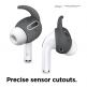 Elago Airpods Pro Earbuds Hooks - антибактериални силиконови калъфчета с вградени кукички за Apple Airpods Pro (4 чифта) (сив) thumbnail 4