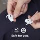 Elago Airpods Pro Earbuds Hooks - антибактериални силиконови калъфчета с вградени кукички за Apple Airpods Pro (4 чифта) (бял) thumbnail 4