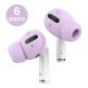 Elago Airpods Pro Earbuds Cover Plus Tips - антибактериални силиконови калъфчета с вградени тапички за Apple Airpods Pro (6 чифта) (лилав) thumbnail