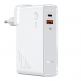 Baseus GaN Charger 45W Power Bank (PPNLD-H02) - външна батерия 10000 mAh и захранване за ел. мрежа с USB и USB-C изходи и технология за бързо зареждане (бял) thumbnail