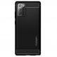 Spigen Rugged Armor Case - тънък качествен силиконов (TPU) калъф за Samsung Galaxy Note 20 (черен) thumbnail 2