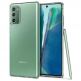 Spigen Liquid Crystal Case - тънък качествен силиконов (TPU) калъф за Samsung Galaxy Note 20 (прозрачен)  thumbnail