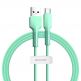 Baseus Silica Gel USB-C Cable - USB-C кабел за устройства с USB-C порт (100 см) (зелен) thumbnail