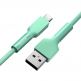 Baseus Silica Gel USB-C Cable - USB-C кабел за устройства с USB-C порт (100 см) (зелен) thumbnail 5