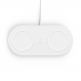 Belkin Boost Charge Dual Wireless Charging Pads - двойна поставка (пад) за безжично зареждане за Apple, Samsung, LG, Sony и други QI съвместими устройства (бял) thumbnail