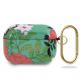 Guess Airpods Pro Silicone Case Flower Collection No.1 - силиконов калъф с карабинер за Apple Airpods Pro (зелен) thumbnail