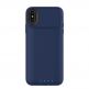 Mophie Juice Pack Air - удароустойчив кейс с вградена батерия 1720mAh и безжично зареждане за iPhone XS, iPhone X (син) thumbnail 2