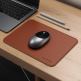 Satechi Eco-Leather Mouse Pad - дизайнерски кожен пад за мишка (тъмнокафяв) thumbnail 4