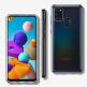 Spigen Liquid Crystal Case - тънък качествен силиконов (TPU) калъф за Samsung Galaxy A21s (прозрачен)  thumbnail 4