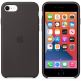 Apple Silicone Case - оригинален силиконов кейс за iPhone SE (2020) iPhone 8, iPhone 7 (черен) thumbnail