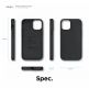 Elago Soft Silicone Case - силиконов (TPU) калъф за iPhone 12 mini (черен) thumbnail 8