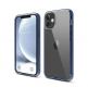Elago Hybrid Case - хибриден удароустойчив кейс за iPhone 12 mini (тъмносин) thumbnail