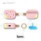 Elago Airpods Pro Ice Cream Design Silicone Case - силиконов калъф с карабинер за Apple Airpods Pro (светлорозов)  thumbnail 5