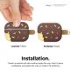 Elago Airpods Pro Ice Cream Design Silicone Case - силиконов калъф с карабинер за Apple Airpods Pro (кафяв)  thumbnail 4