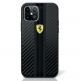Ferrari On Track PU Carbon Hard Case - кожен кейс  за iPhone 12, iPhone 12 Pro (черен) thumbnail