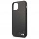 BMW M Collection Smooth PU Hard Case - кожен кейс за iPhone 12 Pro Max (черен) thumbnail 4