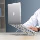 Portable Folding Aluminum Laptop Stand S - преносима алуминиева сгъваема поставка за MacBook и лаптопи от 11 до 13.8 инча (тъмносив) thumbnail 2