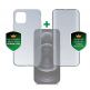 4smarts 360° Premium Protection Set - хибриден удароустойчив кейс и стъклено защитно покритие за дисплея на iPhone 12 Pro Max (прозрачен) thumbnail