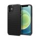 Spigen Liquid Air Case - силиконов (TPU) калъф с висока степен на защита за iPhone 12 mini (черен) thumbnail