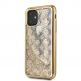 Guess Peony 4G Glitter Case - дизайнерски кейс с висока защита за iPhone 11 Pro (златист) thumbnail