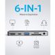 Anker PowerExpand Direct 6in1 USB-C PD Media Hub - мултифункционален USB-C хъб за свързване на допълнителна периферия за iPad Pro 11 (тъмносив) thumbnail 3