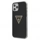 Guess Metallic Case - дизайнерски кейс с висока защита за iPhone 12 Pro Max (черен) thumbnail 2